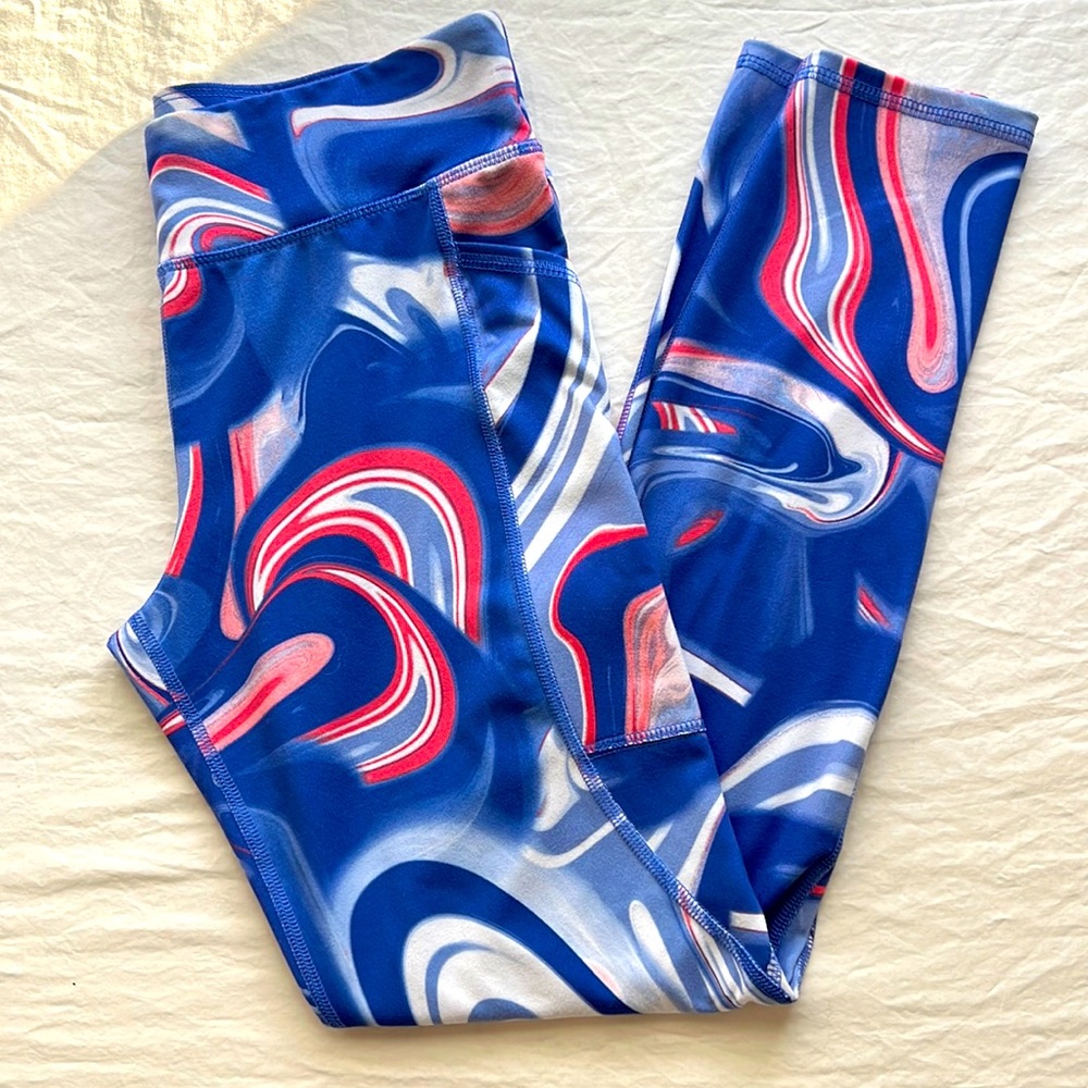 Athletic Works Girls Multi-Color Leggings Size XL 14-16